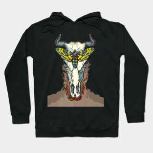 Skull Cow Butterfly Hoodie